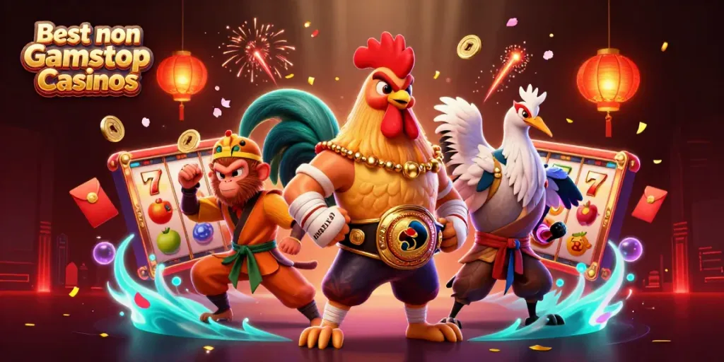 Experience the action at Best non Gamstop Casinos featuring characters and lively gaming elements.