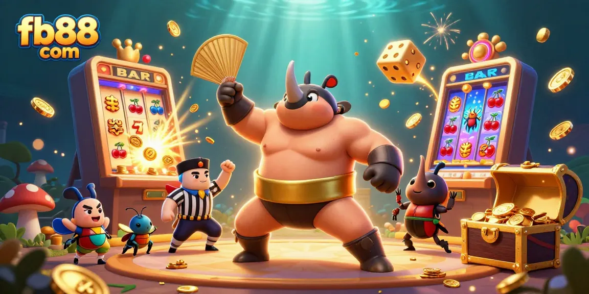 Experience thrilling gameplay with fb88 com as the stunning 3D rhinoceros beetle champion conquers the casino!