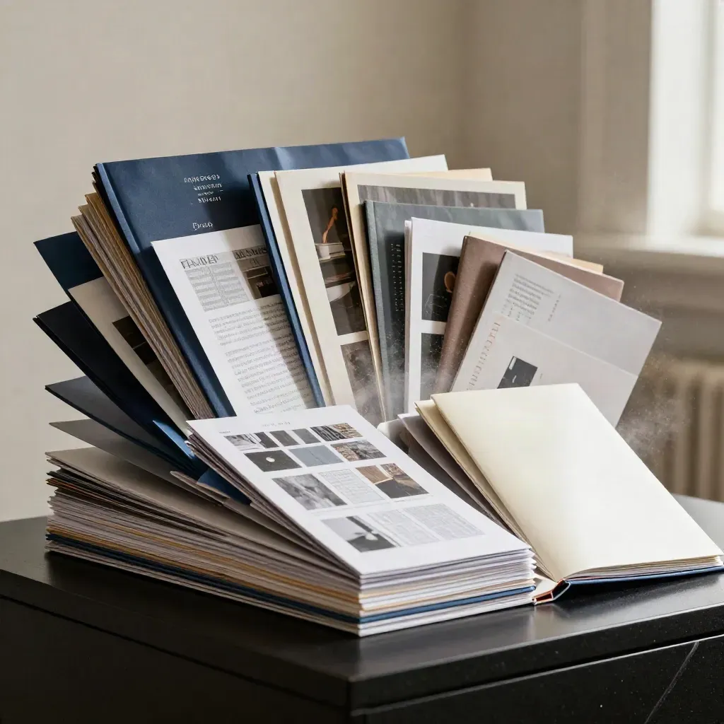 Burst-open content pack modules and sleeves on a dark reflective plinth with blue accents
