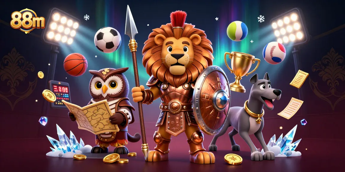 Engage with 88m's thrilling gaming atmosphere featuring dynamic characters and immersive elements.