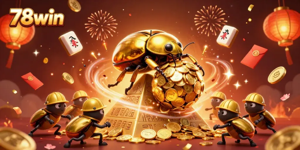 Engage with 78win's exciting casino experience featuring detailed characters and festive elements.