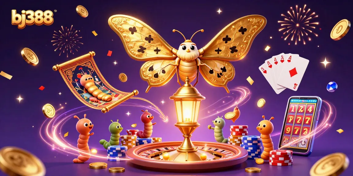Bettors embrace the excitement at bj388, enjoying a vibrant online casino experience with animated characters and dazzling winnings.
