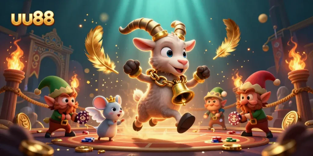 uu88 players experience excitement in a lively casino filled with animated characters and vibrant game elements