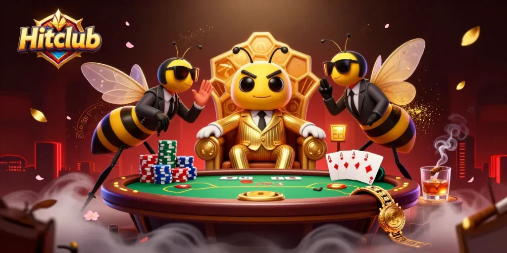 Engage in thrilling gameplay at Hitclub with dynamic poker scenes and colorful elements.