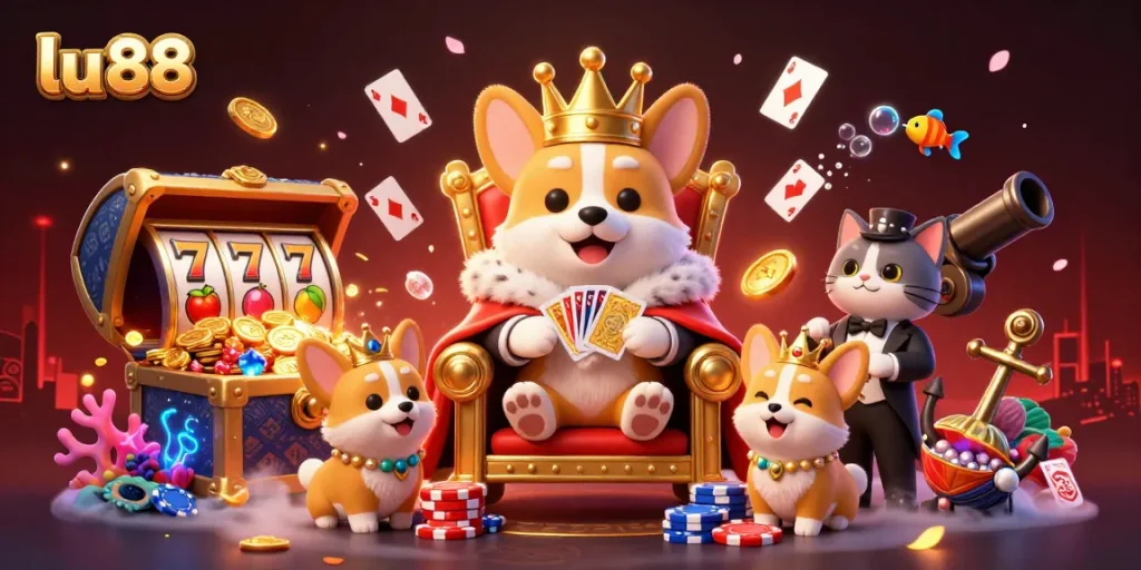 Engage in thrilling gameplay at lu 88 with royal corgi and dynamic slot elements.