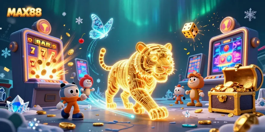 Engage with MAX88 for thrilling slot adventures and gigantic jackpots in a vibrant digital casino.