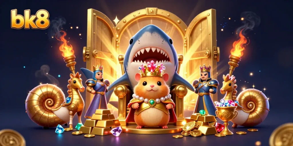 Experience the excitement of bk8 and its vibrant casino features in this engaging 3D illustration.